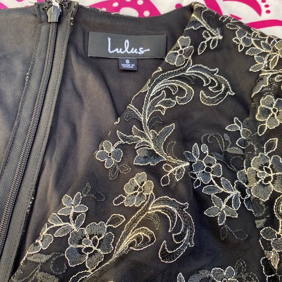 NWT Lulus Enraptured Embroidered Long Sleeve Dress - Picture 4 of 9